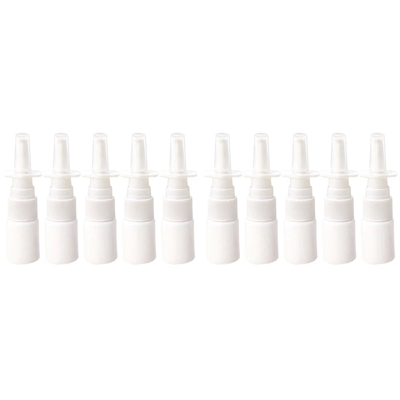 

20Pcs 10Ml Spray Bottle Refillable Plastic Mist Nose Nasal Sprayer