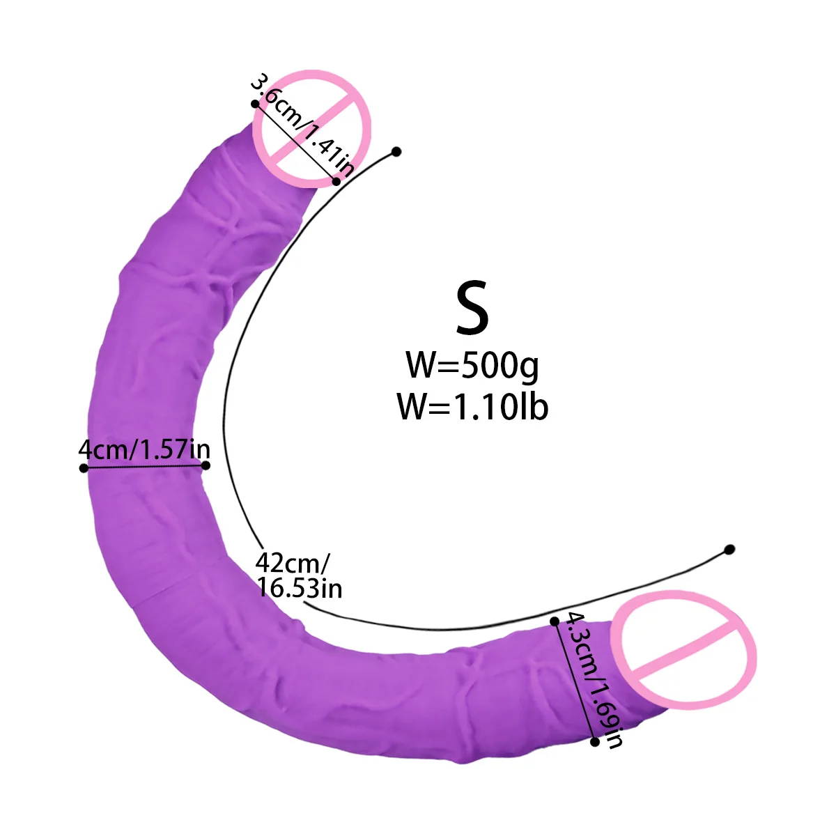 Double-Headed Dildo Silicone Super Long Penis Dick Anal Dildo Lesbian Deep Stimulator Masturbator Erotic Adult Toys Sex Toys 18