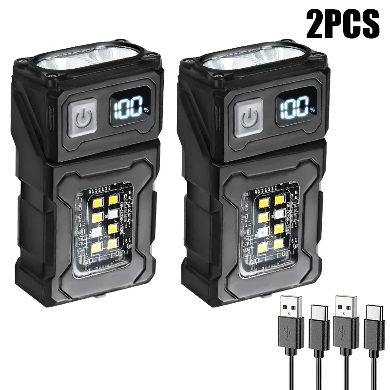 Ultra-Bright Multifunctional LED Torch - USB Rechargeable Mini Lantern