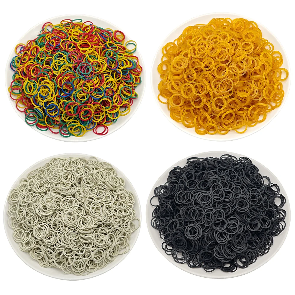 

1000 pieces/lot Elastic Rubber Band For Small Dog High Elasticity Dog Hair Accessories Colorful Pet Hair Band Diameter 0.59 inch