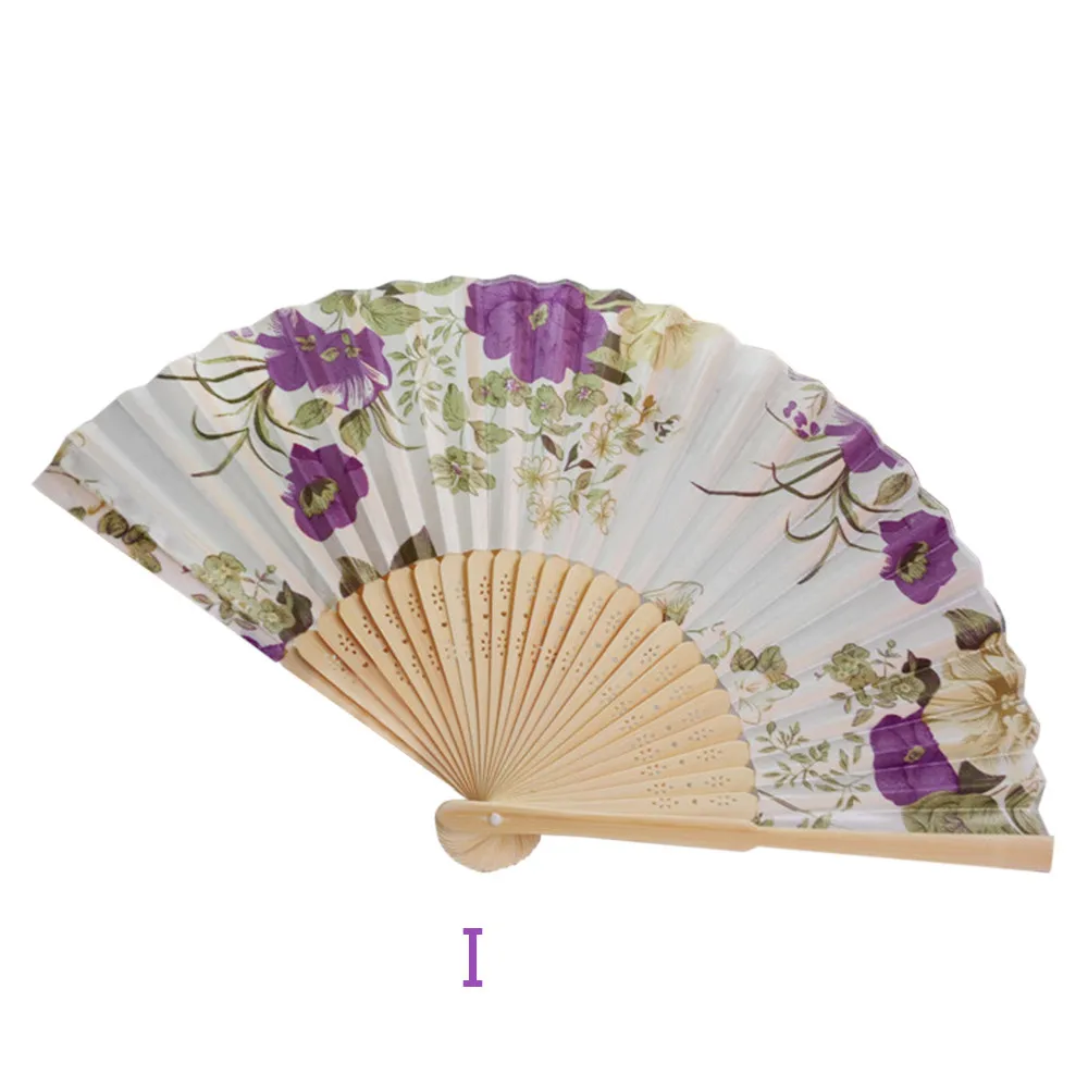 Ventaglio Pieghevole Classico - Nero Con Nappe, 21 Cm, Custodia Inclusa, Stile Cinese