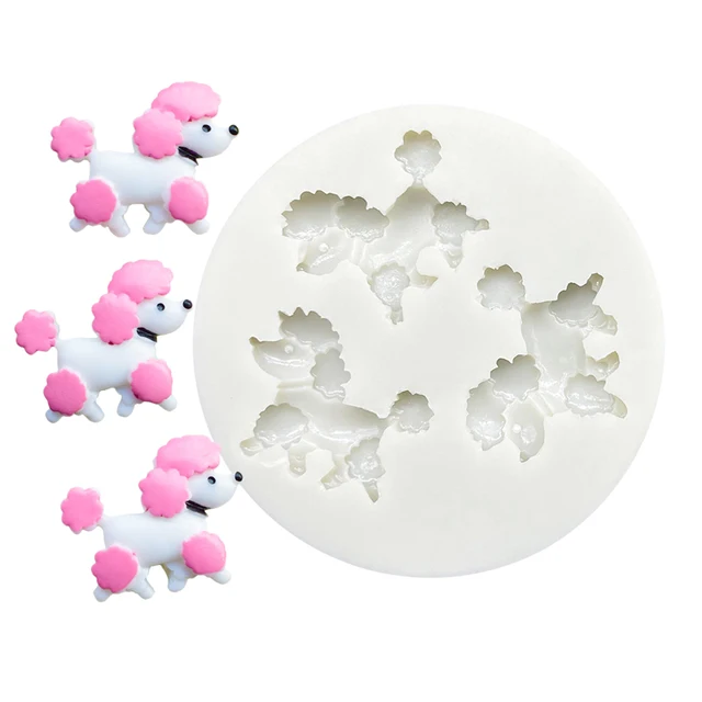 Kutya Uszkár Szilikon Cukrász Penész Gyanta Szerszámok Cupcake Sütő Fondant Sütemény Díszítő