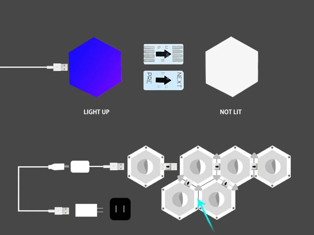 parede modular, Bluetooth, Controle WiFi, Quantum Modular,