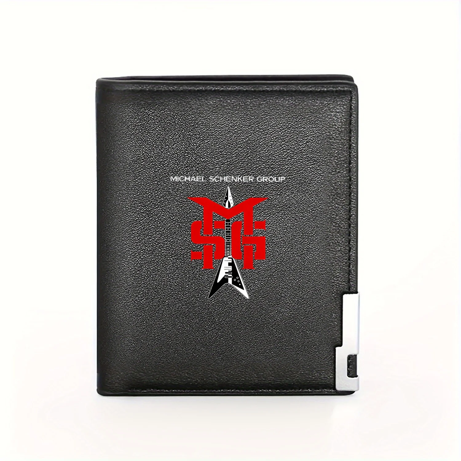 Michael Schenker Group MSG Logo Chitarra Elegante buon portafoglio Business Uomo Casual Elegante Semplice Portafoglio pratico di qualità Elegante