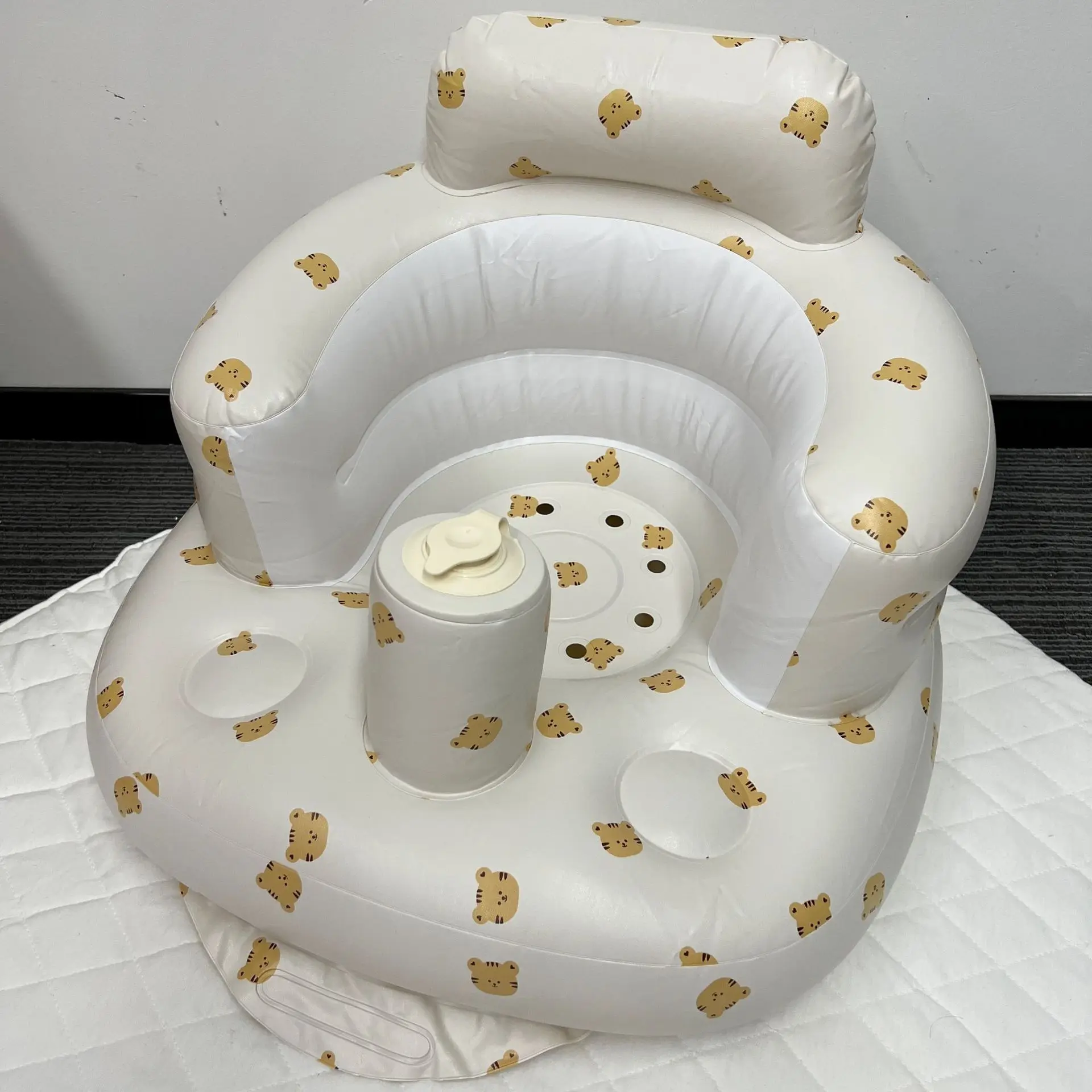 Multi purpose Baby Learning Seat Portable Inflatable Dining and Bathing Seats Loved by Children