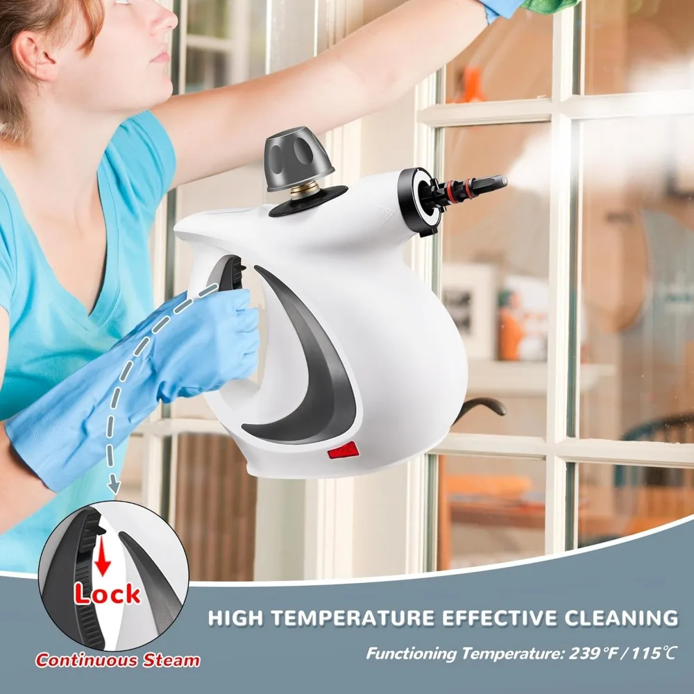 Portable Handheld Steam Cleaner with Accessory Set