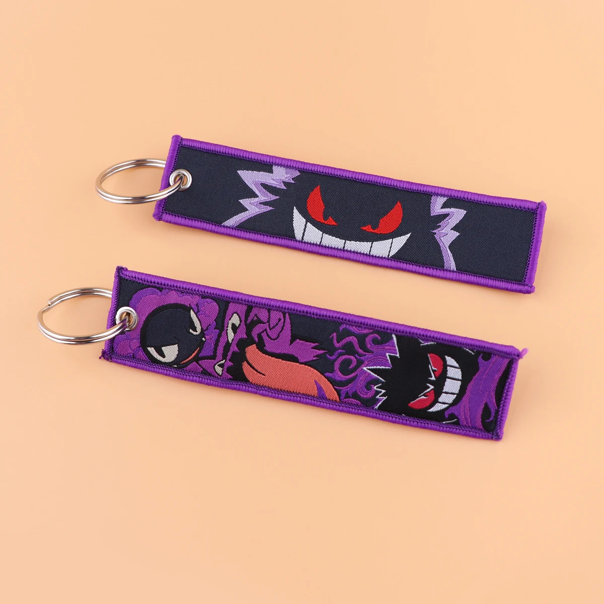 Anime Keychain Gengar Cute Key Tag for Car Motorcycles Keys Holder Keyring Women Men Fashion Jewelry Accessories Gifts 1PCS
