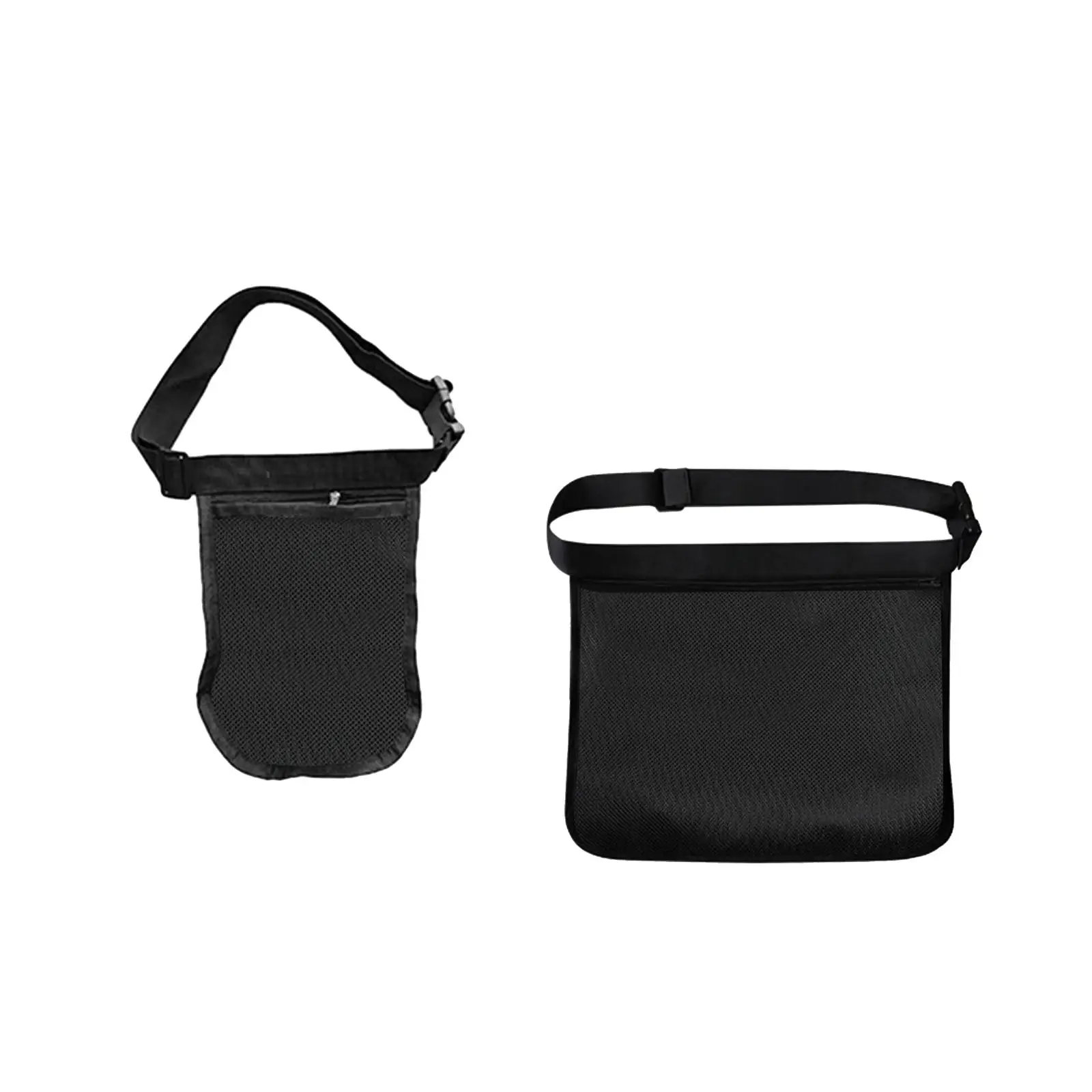 Black Tennis Ball Holder Golf Fanny Pack ,Durable Waist Pouch Bag, Holding