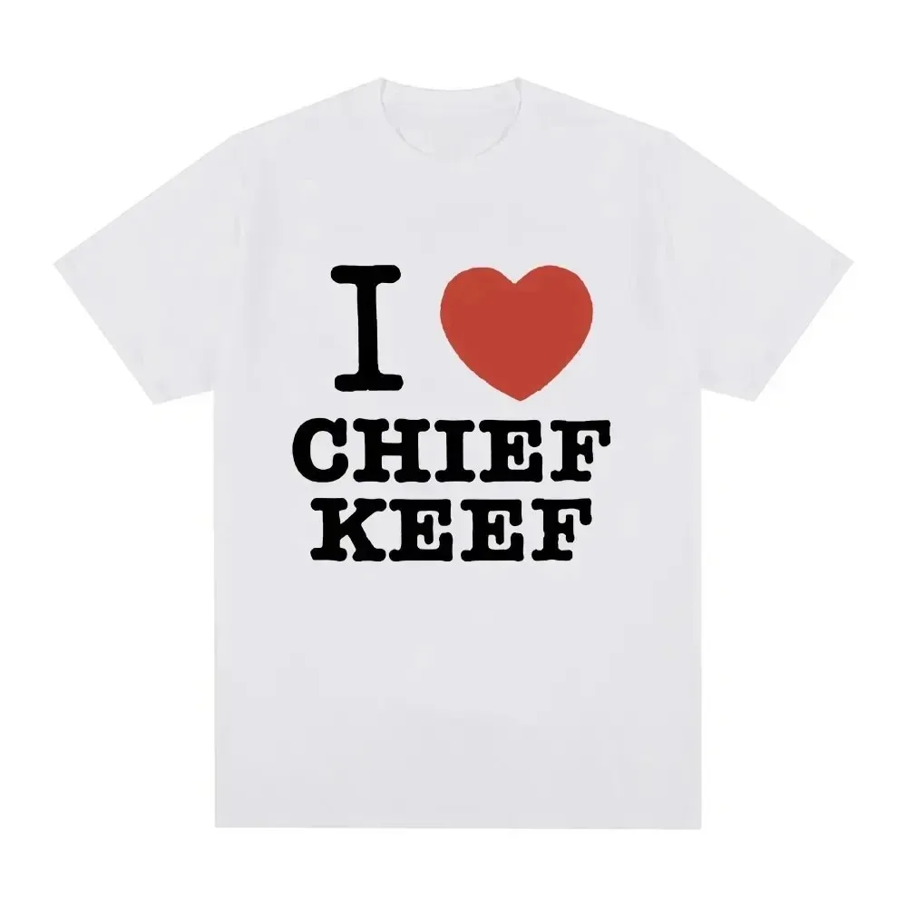 

Men's Printed Fashion Harajuku Clothing Causality Top T-Shirt I Love CHIEF KEEF Women's Fashion Clothing Y2K Cotton T-Shirt