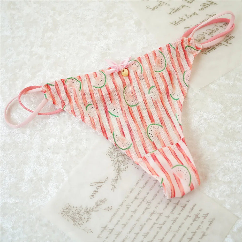 String Dinosaure Coloré Pour Femme, Taille Basse, Tangas Extensible