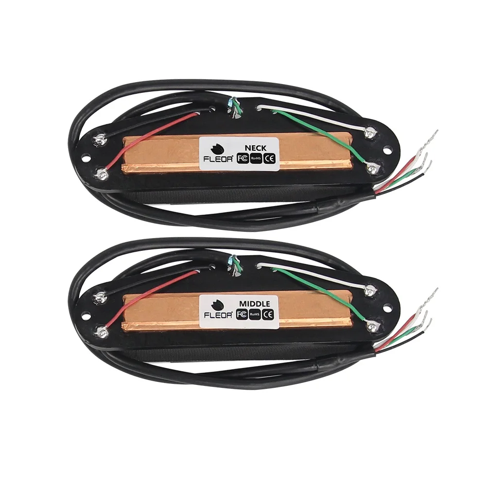 Alnico5 Charra Elettrica Humbucker 16.6K Lama/ve Esagonale Regolazione Doppia Bobina Con Cavo A 4 Derivazioni/spacco Bobina Alnico V Nero - Foto 5