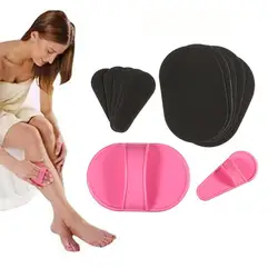 12pcs/set Natural Face Leg Hair Remover Epilator Exfoliator Pad for Women Beauty Tools Smooth Legs Skin Care Hair Removal Pad