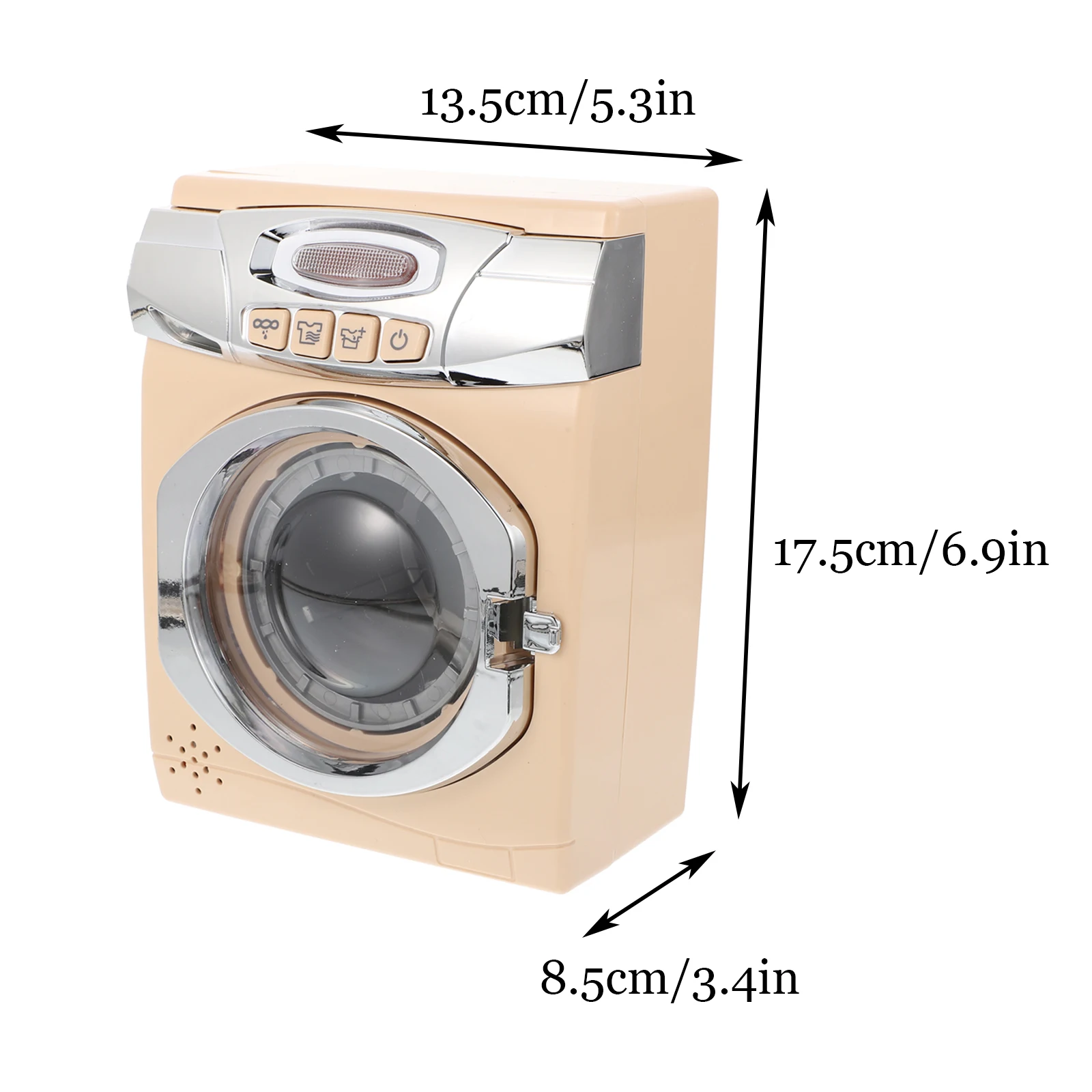 Simulation Mini Washing Machine Toy Educational Toy Kids Pretend Play Toys Household Appliances Housekeeping Toys 6