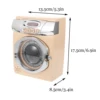 Simulation Mini Washing Machine Toy Educational Toy Kids Pretend Play Toys Household Appliances Housekeeping Toys 6
