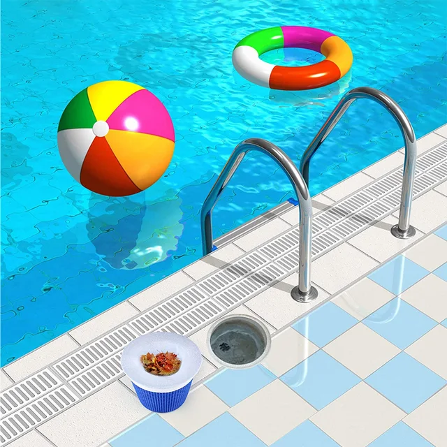 5/10pcs Filet à skimmer pour piscine Filet en nylon réutilisable Filtre à  skimmer purificateur d'eau pour piscine Accessoires de piscine