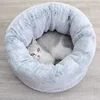 Pet Cat Burrow Bed Winter Soft Warm Plush Nest Thickened Sleeping Bag Puppy Kitten Sofa Cushion Set Pet Supplies 3
