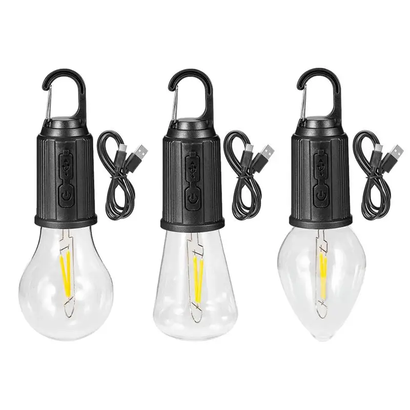 

Фонари и фонари для кемпинга, портативная лампа, 3 режима освещения, тройной водонепроницаемый перезаряжаемый светильник для палатки