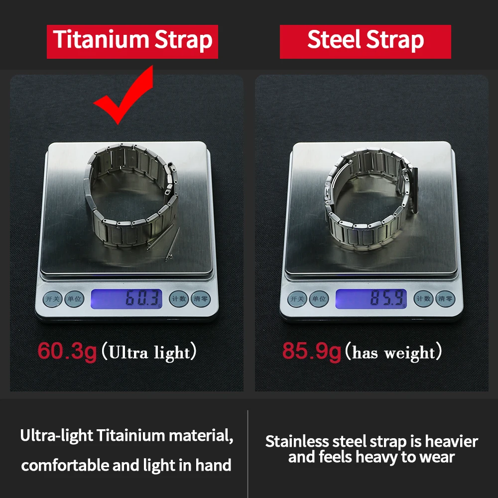 Premium Titanium Metal Bracelet for Huawei Watch D2 - Stainless Steel Replaceable Wristband
