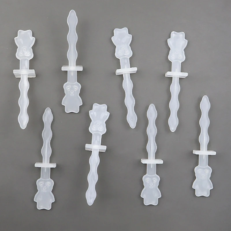 6Pcs Reusable Ice Cream Sticks Silicone Popsicle Sticks Creamsicle Cakesicle Cake Candy Pop Ice Lollies Ball Molds