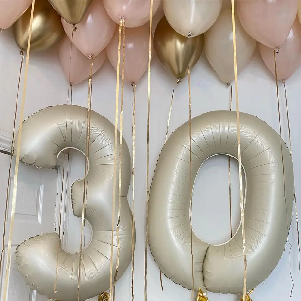 Mehrfarbige Luftballons mit Zahlen und 8 Jahren, 40 Zoll, 0, 1, 2, 3, 4, 5, 6, 7, 8, 9, digitale Luftballons, Geburtstag, Hochzeit, Party-Dekorationen, große Figur, Golobs – Detail 14