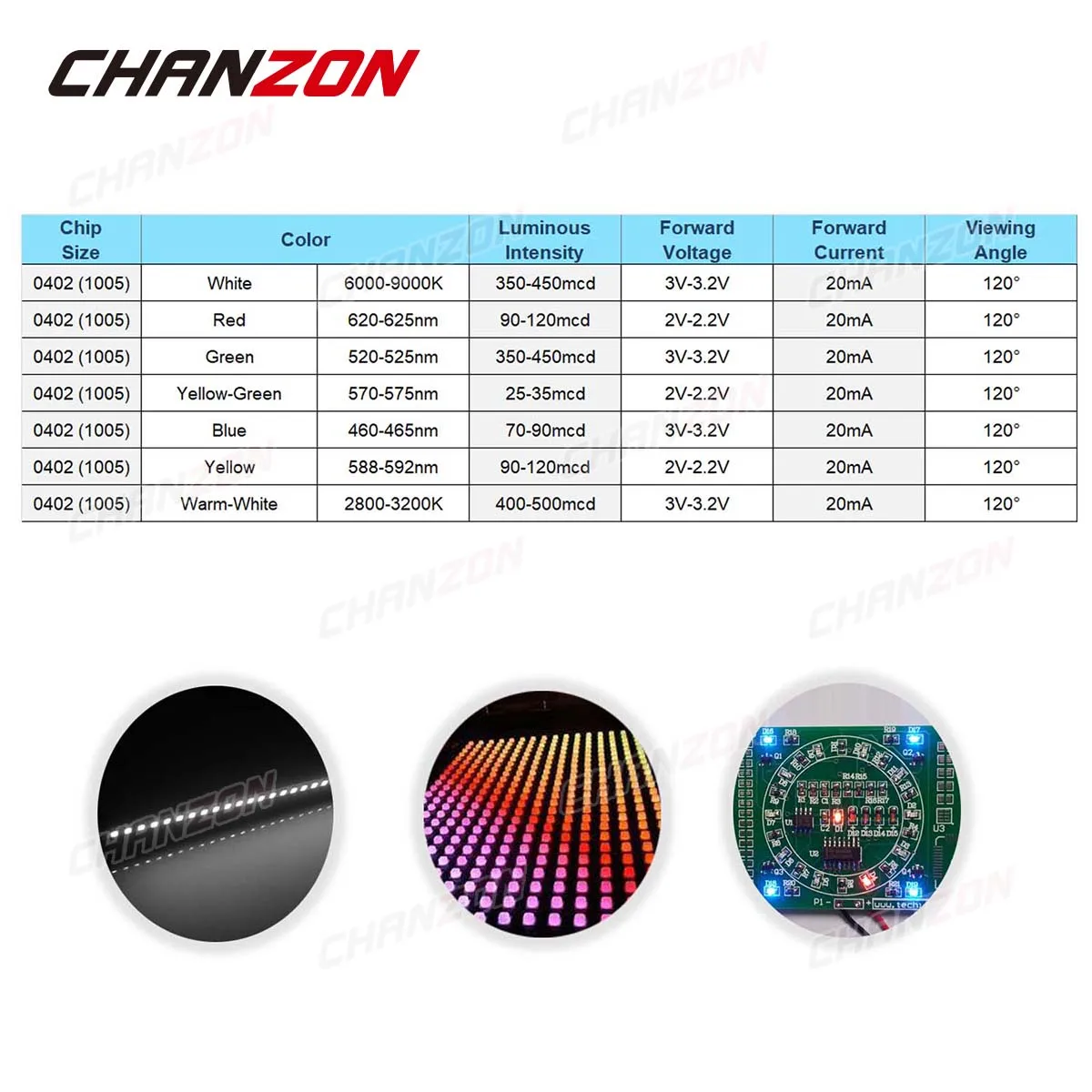 100Pcs 0402 SMD LED 방출 다이오드 칩 따뜻한 흰색 빨간색 녹색 파란색 노란색 주황색 2V 3V SMT 마이크로 작은 표면 실장 DIY PCB 램프