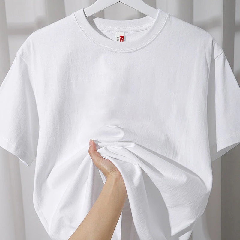 260gsm Thicken Heavy Weight T-Shirts Men Women Cotton Drop