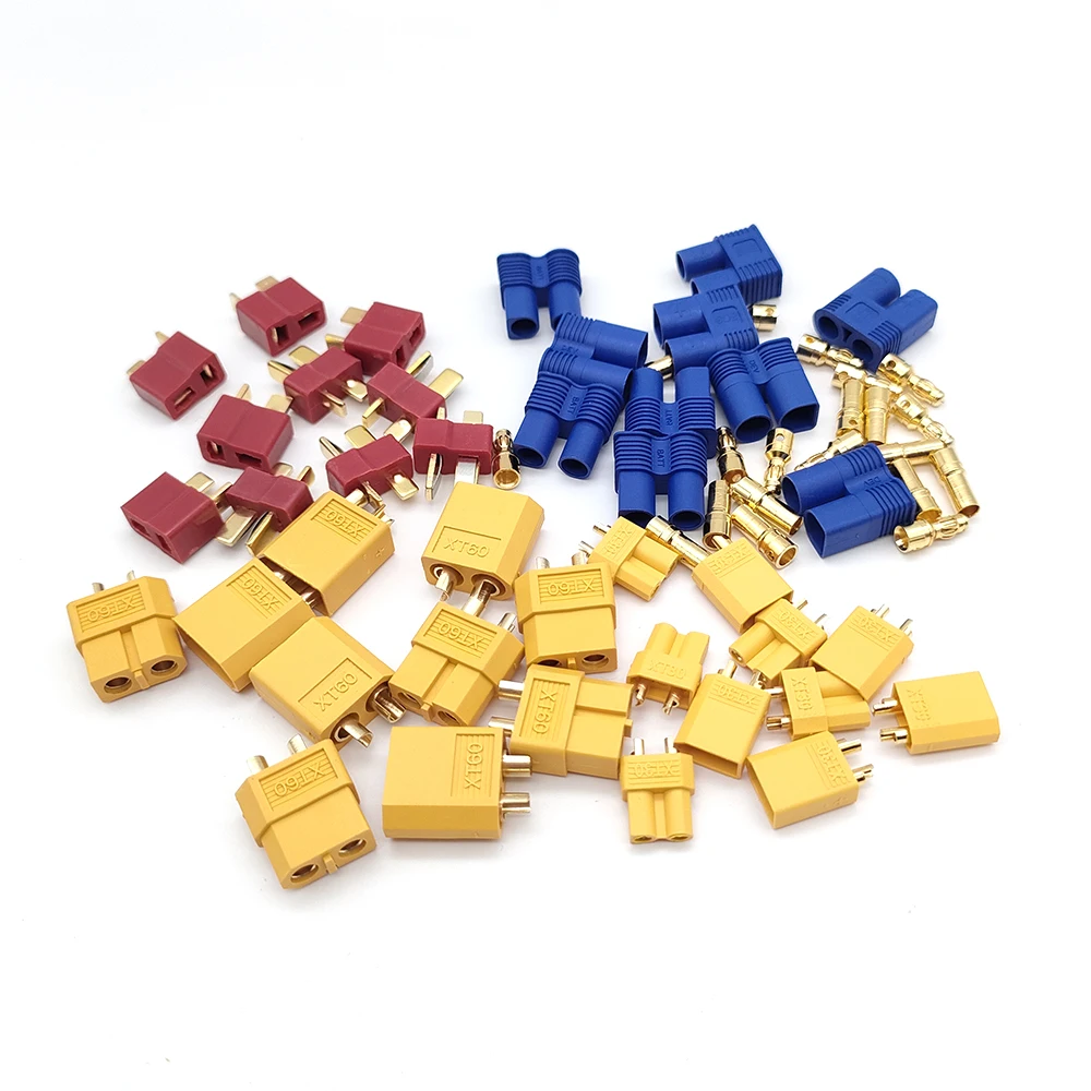 5 Pz Xt60 Connettore Rc T-Plug Xt30 Xt90 Ec3 Maschio Femmina Adattatore Connettore A Proiettile Spine Set Per Quadcopter Multicopter