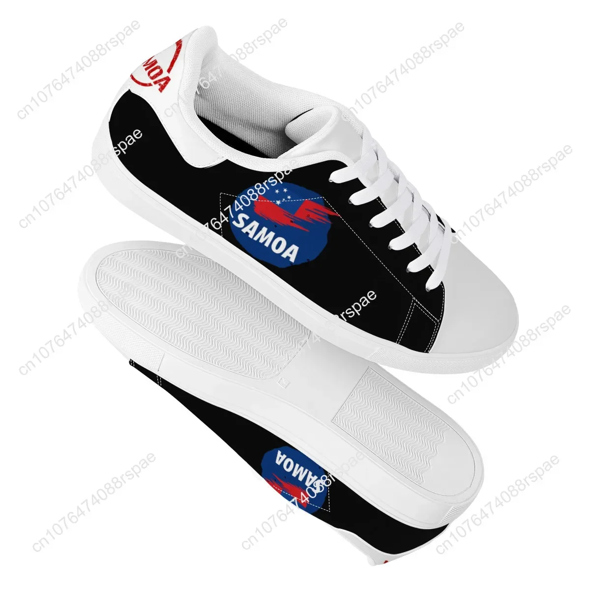 Fashion Black Samoan Flat Sneaker America Polynesian Samoa Tribal Custom Man Lightweight Walking Sport Shoes Women Running Shoes