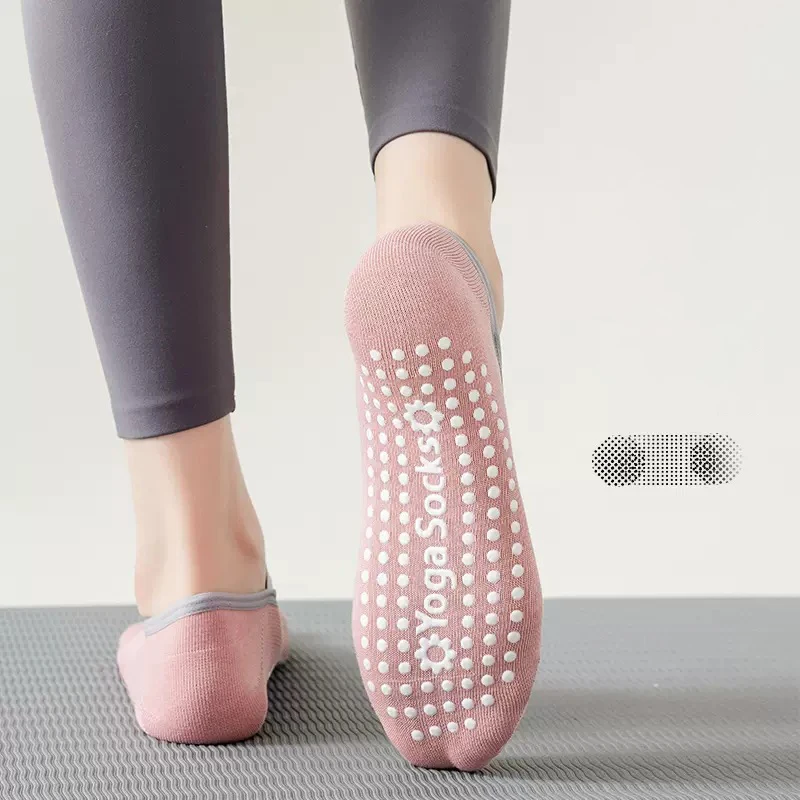 Calzini da Yoga da donna antiscivolo a tubo corto calzino sportivo da uomo sottili cinghie incrociate che assorbono il sudore trampolino Pilates Dance Sox