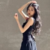 WhereMery Women Summer Party Long Dress Sexy Ruched Bodycon Black Maxi Dresses 2024 Elegant Temperament High-waist Vestidos New 3