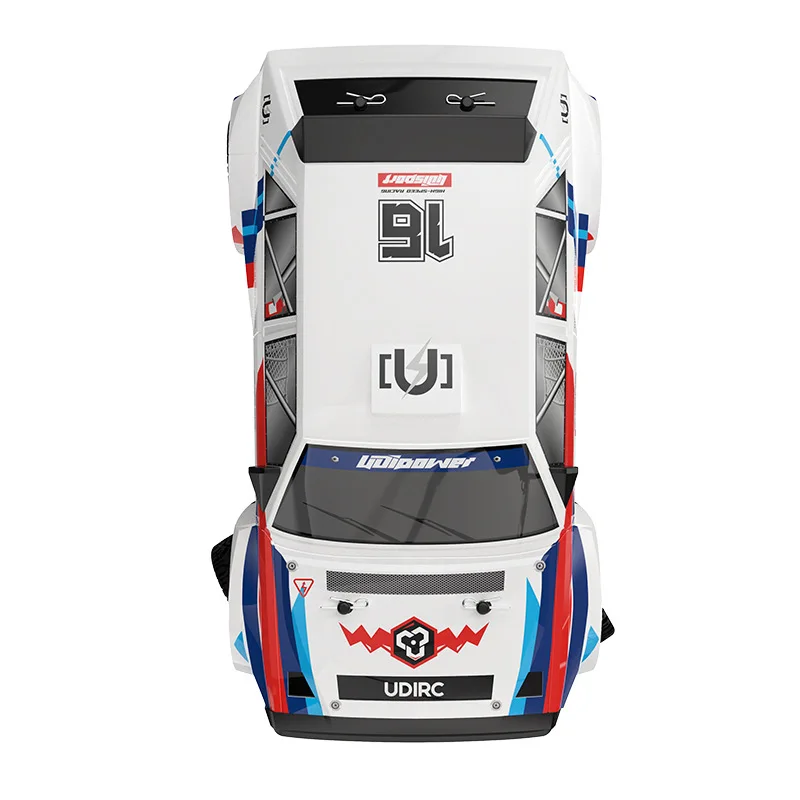 Ud1603 Lancia 2.4g High-Speed Four-Drive Car Drift Car 1:16 Angel Eye Headlights Flat Running High-Speed Remote Control Car Toys 4