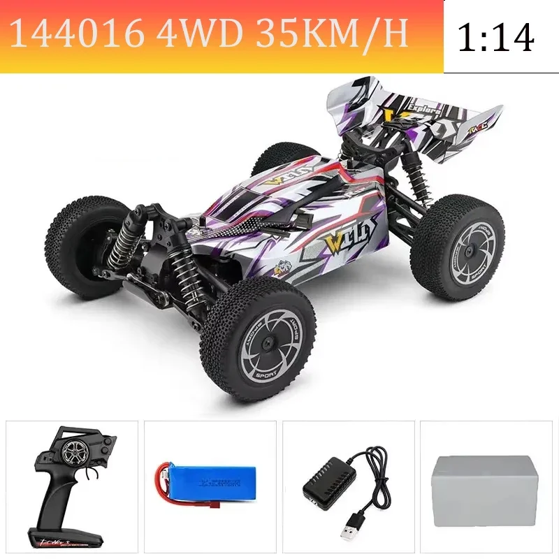 Voiture RC tout-terrain 4x4 - 2 batteries, 6 couleurs