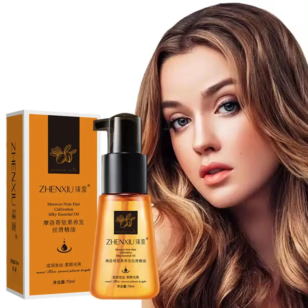 70ML Moroccan Hair Care Essential Oil Anti-hair Loss Hair Hair Repairs Quality Essential Dry Product Improves Oil W4P7