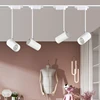 12W/20W/30W Long Rod Track Light Telescopic Long Arm Rotatable Ceiling COB Spotlight Clothing Store Home Rail Chandelier 4