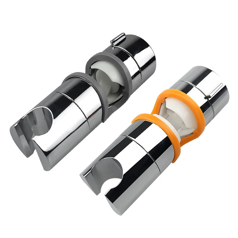 

1 Pc 18-25mm 360 Degrees Durable Bathroom Shower Riser Rail Head Slider Holder Clamp Bracket Home Bathroom Faucet Fixture