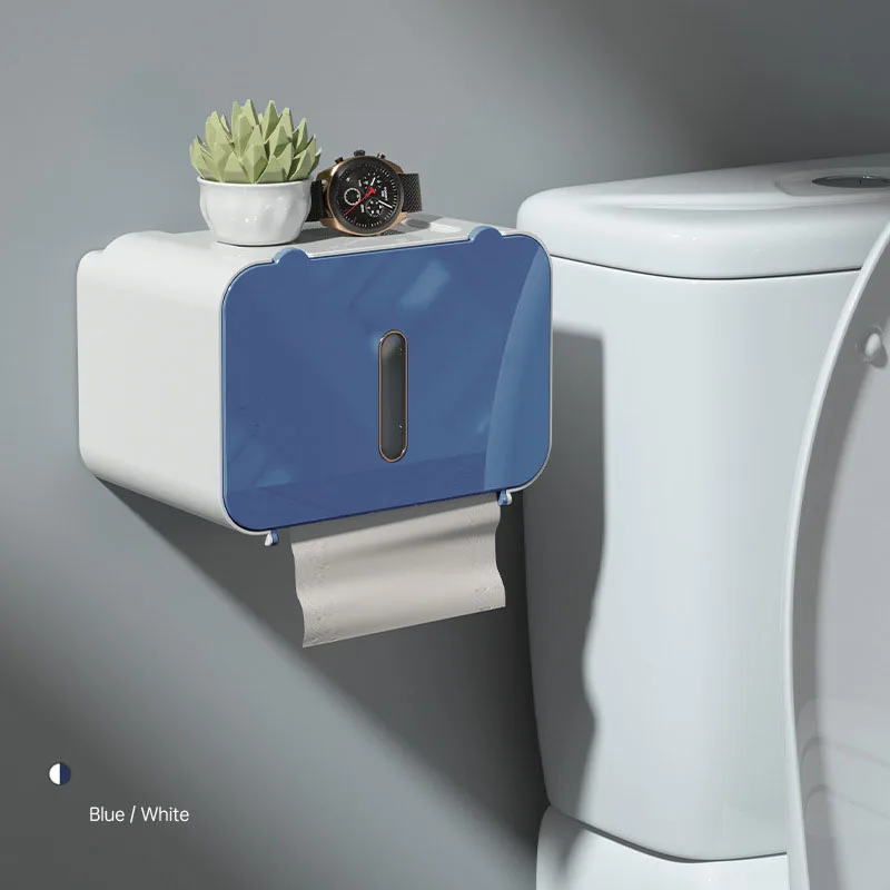 Induction Toilet Paper Holder Shelf