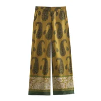 Long Sleeve Plaid Feather Pants 2 Piece Sets Pajama Women Lapel Blouses Suits Sleep Ladies High Waist Stright Pants Pajamas Set - Image 3