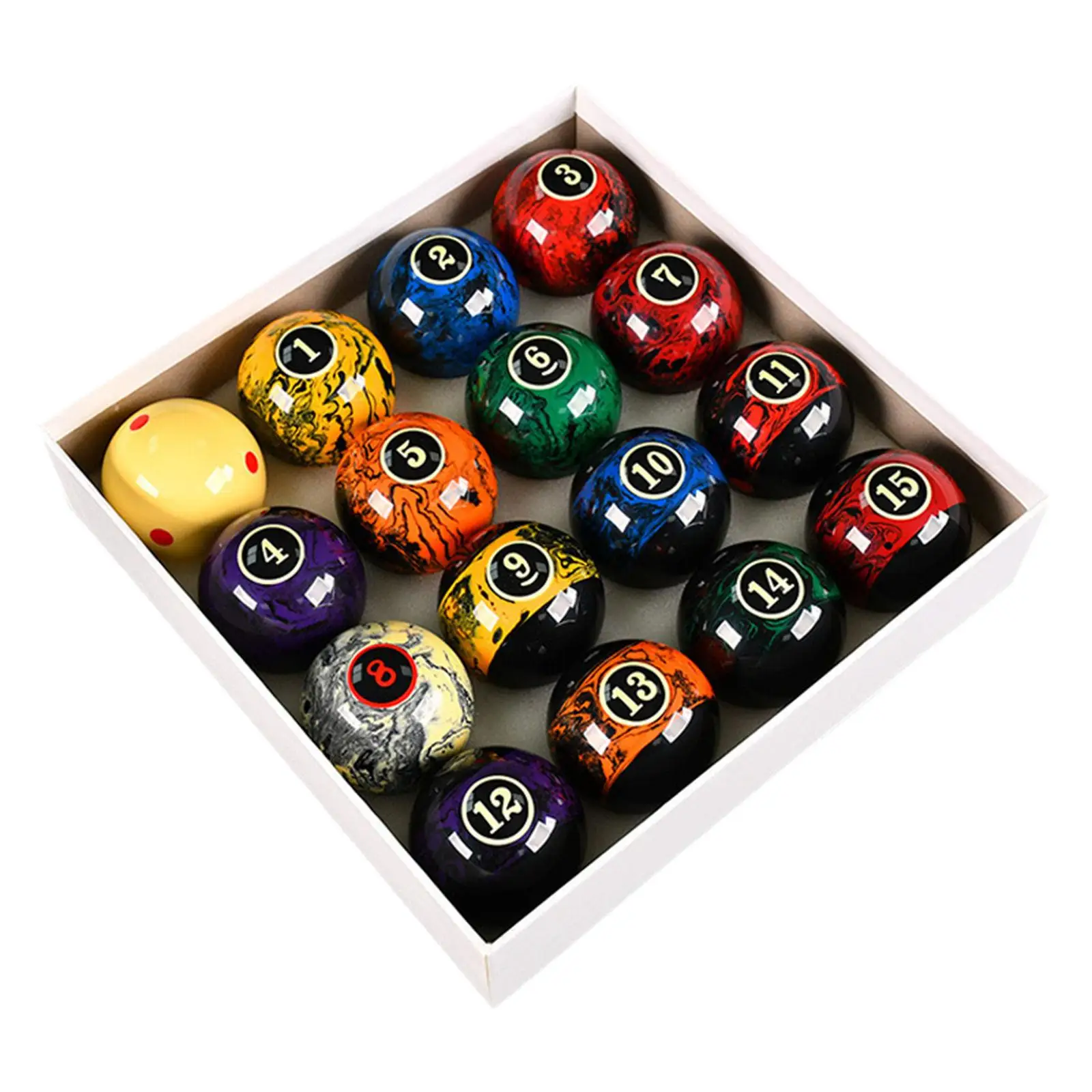 16 Pieces Billiard Balls Pool Table Balls for Game Rooms Recreation Game 16 Pieces Billiard Balls Pool Table Balls for Game Rooms Recreation Game