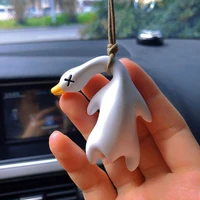 Color Change Duck Car Ornament Roast Duck Pendant Swing Duck Auto Decoration Duck Rear View Mirror Accessories For Car Mirror 1