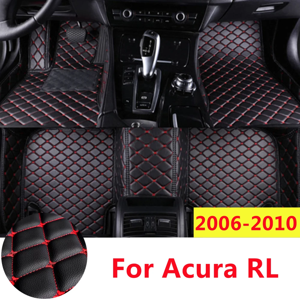 

SJ Full Set Custom Car Floor Mats Fit For Acura RL 2010 2009 2008 2007 2006 YEAR Front & Rear Floor Liner Styling Auto Parts