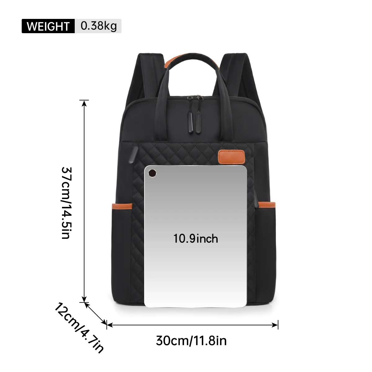 Korean Mommy Bag, Simple Nylon Large-Capacity Backpack for Male and Female College Students, Laptop Bag, Travel Backpack, Boarding Conference Bag