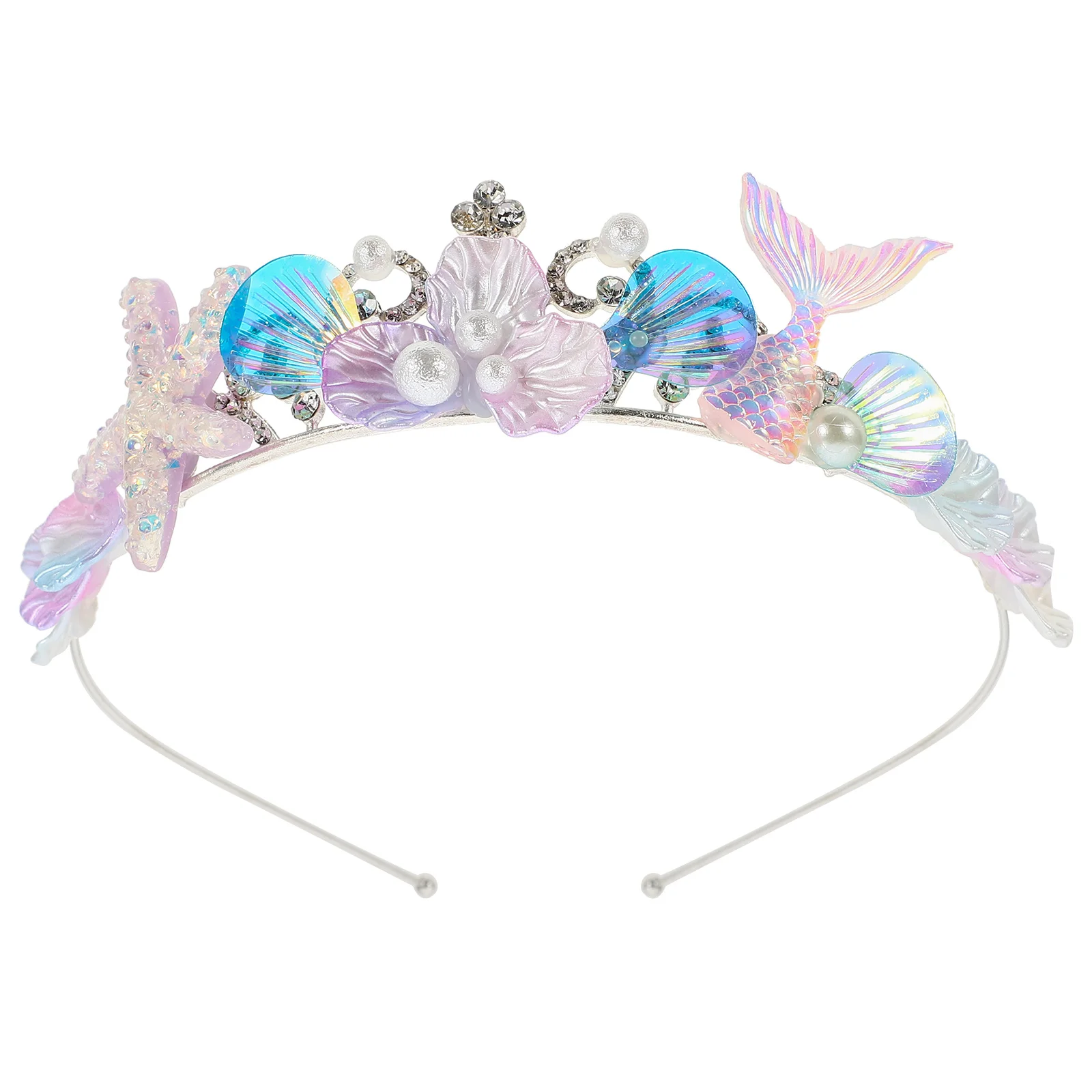Headband Shell Mermaid Headdress Costume Hair Decor Mermaid Headband Party Shell Mermaid Hairband Ocean Princess Decor Hairband