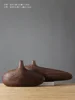 Modern Line Stripe Resin Vase Flower Arrangement Dried Flower Imitation Wood Vase Bookcase Desktop Decoration Crafts Furnishings 5