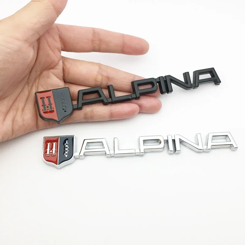 3D Metallo Alpina Car-Styling Tronco Adesivi Posteriori Distintivo Per Alpina Logo E46 E39 E90 E60 E36 F30 X5 E53 F10 E34