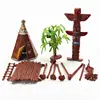 Simulated Plastic Made Indian Tribes Model Railway for Miniature Scenes 5