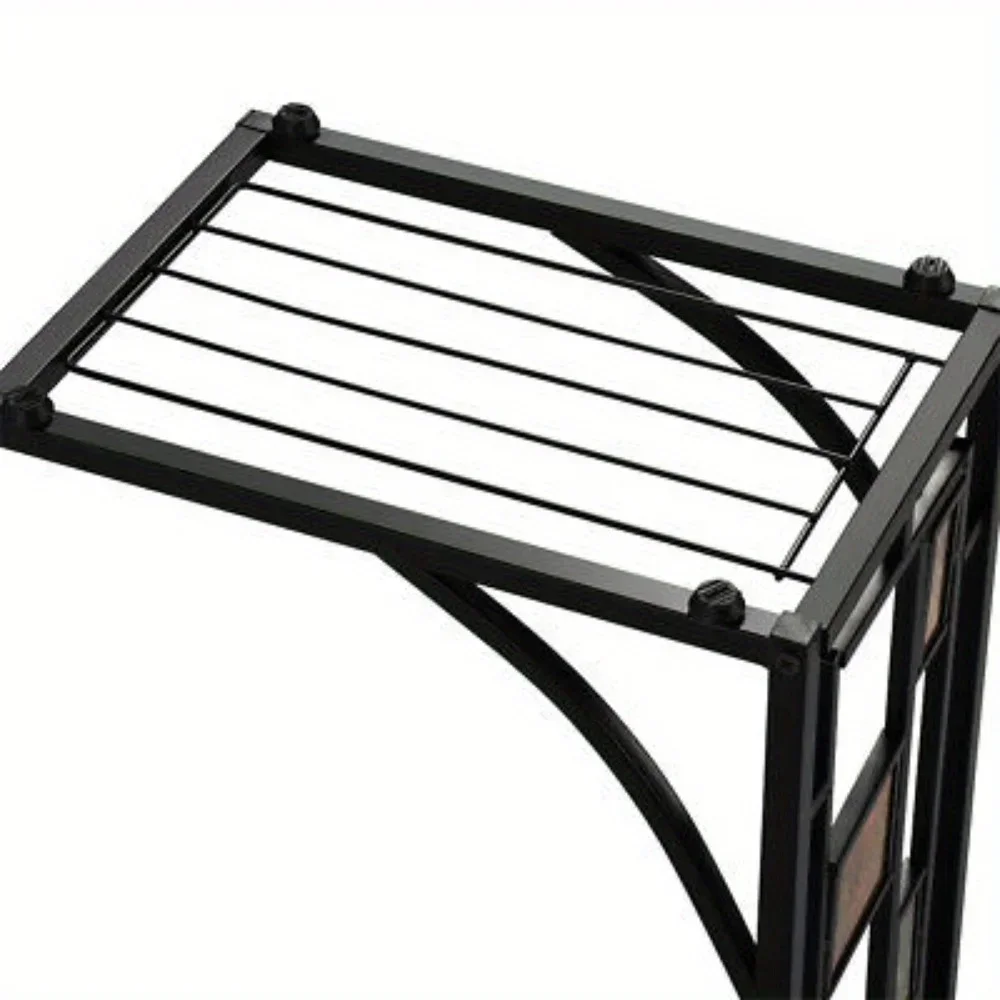 C Shaped End Table for Living Room Sofa Side Table Coffee Snack Tray