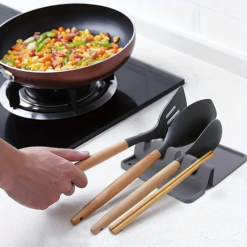 Silicone Multifunctional Kitchen Utensil Drying Rack and Organizer