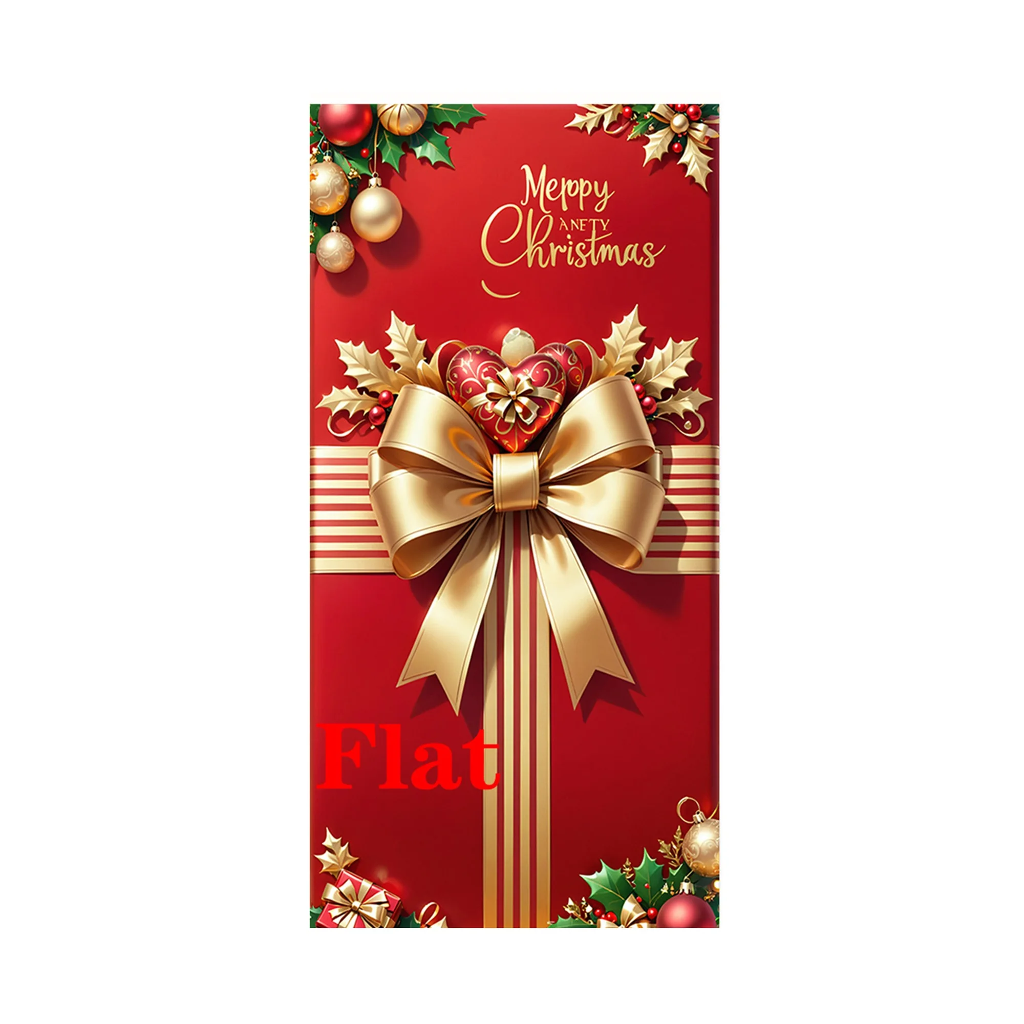 Christmas Door Covers for Front Door Decorative 3D Santa Claus Christmas Door Wraps Festive Holiday Door Decorations and
