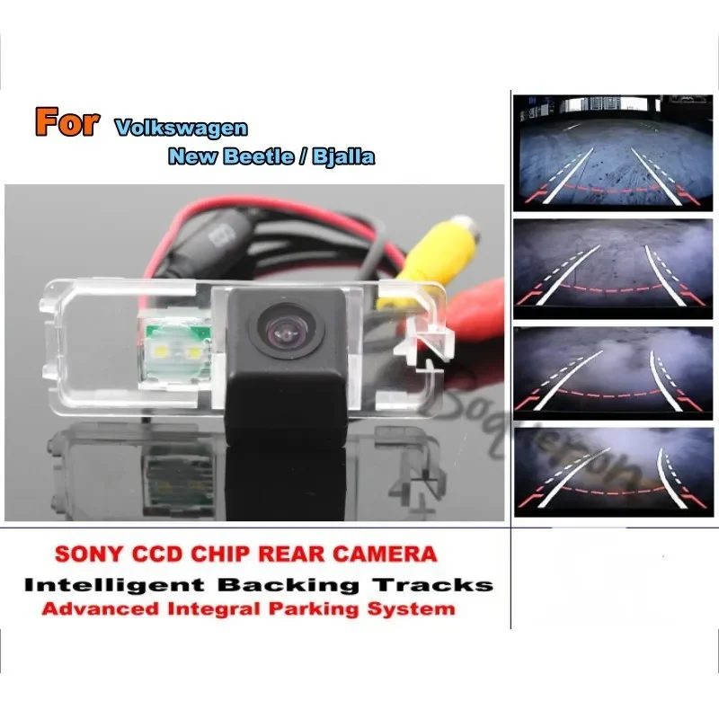 Smart Tracks Chip Camera/Per Volkswagen Vw New Beetle / Bjalla Hd Ccd Dynamic Tragectory Parking Car Telecamera Per Retromarcia