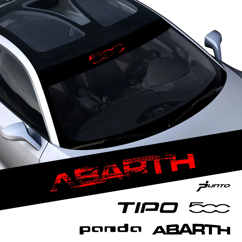 Adesivo Per Parabrezza Per Auto Per Fiat 500 Icon Panda 169 141 2 Punto Evo Tipo Egea Sw Abarth 595 Decalcomania Per Impronta Ruota Grafica Automatica